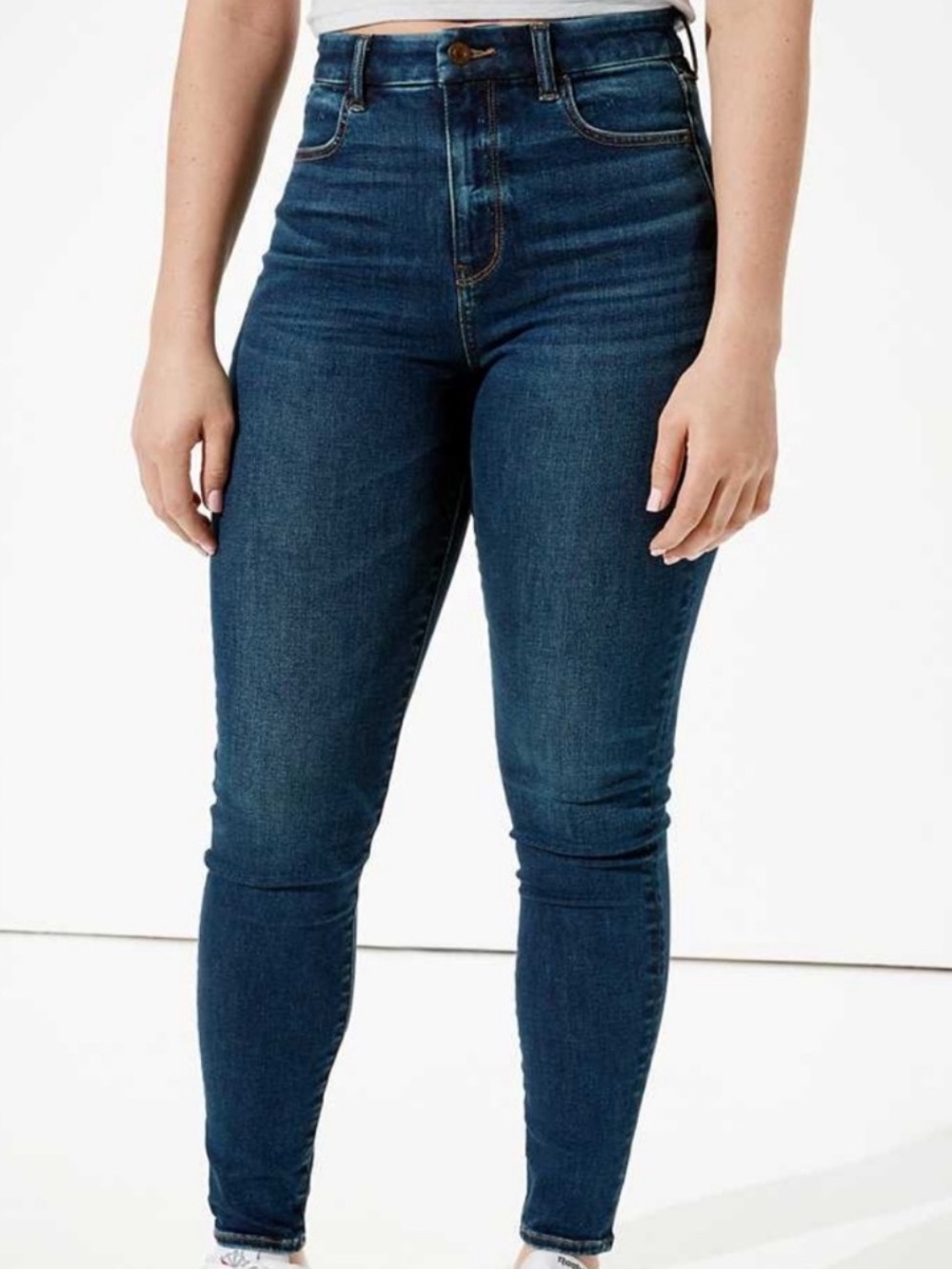 American Eagle Curvy High Rise Jegging Dark Wash Skinny Jeans Women’s 8 Stretch